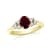 1.10ctw Ruby and Diamond Ring in 14k Yellow Gold