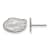 Rhodium Over Sterling Silver  LogoArt University of Florida Extra Small
Post Earrings