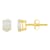 6x4mm Oval Opal 14k Yellow Gold Stud Earrings
