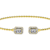 Polished Lab-Grown Diamond Rope-Motif Flex Bangle In 18K Gold Over
Sterling Silver