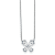 Rhodium Over 14K Gold Butterfly Pendant G H I True Light Moissanite
Pendant with Chain