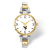 LogoArt West Virginia University Elegant Ladies Two-tone Watch