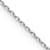 Rhodium Over 10k White Gold 0.8mm Diamond-Cut Cable 16 Inch Chain