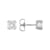 Moissanite Stud Earrings In Platinum-Enhanced Sterling Silver 1.00ctw
Diamond Equivalent Weight