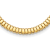 14K Yellow Gold 13.5mm Band Link Omega Style 18-inch Necklace