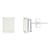 8x6mm Emerald Cut Opal 14k White Gold Stud Earrings