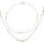 Two-Tone Paperclip Station Necklace And Bracelet Set In Sterling Silver
With 18K Gold Over Sterling Silver