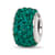Sterling Silver Reflections Medium Green Full Preciosa Crystal Bead