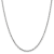 14K White Gold 3mm Diamond-cut Round Open Link Cable Chain Necklace