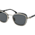 Chanel Black and Gold Tone Cat Eye Frame / Smoke Lenses Sunglasses