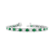 6.25ctw Emerald and Diamond Bracelet in 14k White Gold