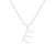 Letter E Initial Cultured Freshwater Pearl Rhodium Over Sterling Silver
Pendant With  18" Chain