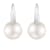 White Cultured Freshwater Pearl 14k White Gold Earrings 8-8.5mm