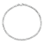 14K White Gold 2.25mm Flat Figaro Chain Bracelet