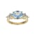 Lab Created Blue Spinel 18k Yellow Gold Over Sterling Silver March
Birthstone Ring 2.39ctw