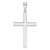 Rhodium Over 14k White Gold Latin Cross Pendant