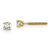 14K Yellow Gold Lab Grown Diamond 1/5ctw VS/SI GH Screw Back 4 Prong Earrings