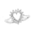 0.30ctw Diamond Heart Shaped Ring in 14k White Gold