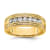 14K Yellow Gold Lab Grown Diamond SI1/SI2, G H I, Polish and Satin Men's Ring