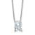 White Lab-Grown Diamond F VS 14K White Gold "R" Initial
Necklace 2.33ct