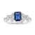 1.15ctw Sapphire and Diamond Ring in 14k White Gold