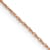 14k Rose Gold 0.5mm Solid Cable 16 Inch Chain