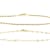 Mirror And Rope Chain Bracelet Set In 18K Gold