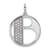 14K White Gold Gatsby Diamond Initial B Charm