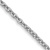 Rhodium Over 14k White Gold 1.4mm Solid Forzantine Cable 22 Inch Chain