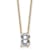 White Lab-Grown Diamond F VS 14K Yellow Gold "B" Initial
Necklace 2.00ct