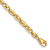 14k Yellow Gold 4.1mm Fancy Barrel Link 24 Inch Chain