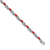 Rhodium Over 14k White Gold Diamond and Ruby Infinity Bracelet