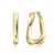 Twisted Wavy Hoop Earrings In 14K Gold Over Brass