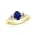 1.10ctw Sapphire and Diamond Ring in 14k Yellow Gold
