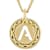 Cardano Initial A Pendant Necklace In 18K Gold Over Bronze