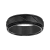 7mm Diagonal-Cut Comfort Fit Band in Black Tungsten Carbide with Satin Finish