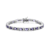 Amethyst Color CZ Tennis Bracelet In Sterling Silver