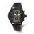 Charles Hubert Black IP-plated Stainless Steel Chronograph Black Dial Watch