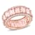 Morganite and Diamond 14K Rose Gold Ring 9.40ctw
