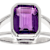 Lavender Amethyst Octagon Ring In Sterling Silver