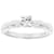 CZ Solitaire Ring In Sterling Silver 0.40ctw