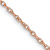 14k Rose Gold 1.15mm Solid Baby Rope 24 Inch Chain