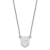 Rhodium Over Sterling Silver NHL LogoArt NHL Vegas Golden Knights Necklace