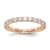 14K Rose Gold Lab Grown Diamond SI1/SI2, G H I, Eternity Band