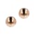 18K Rose Gold Over Sterling Silver Shiny Semi-Round 14mm Stud Earrings
with Secure Click Backs