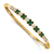 14K Yellow Gold Lab Grown Diamond VS/SI GH, Lab Created Emerald Bangle
Bracelet 1.498ctw