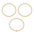 Initial J CZ Beaded Bracelet Set In 14K Gold Over Brass 0.07ctw