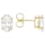 Lab-Grown Diamond Oval Stud Earrings In 14K Gold 3.00ctw