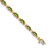 14K Two-tone Gold 7x5mm Oval Peridot Bracelet