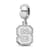 Sterling Silver Rhodium-plated LogoArt North Carolina State University
Small Dangle Bead
